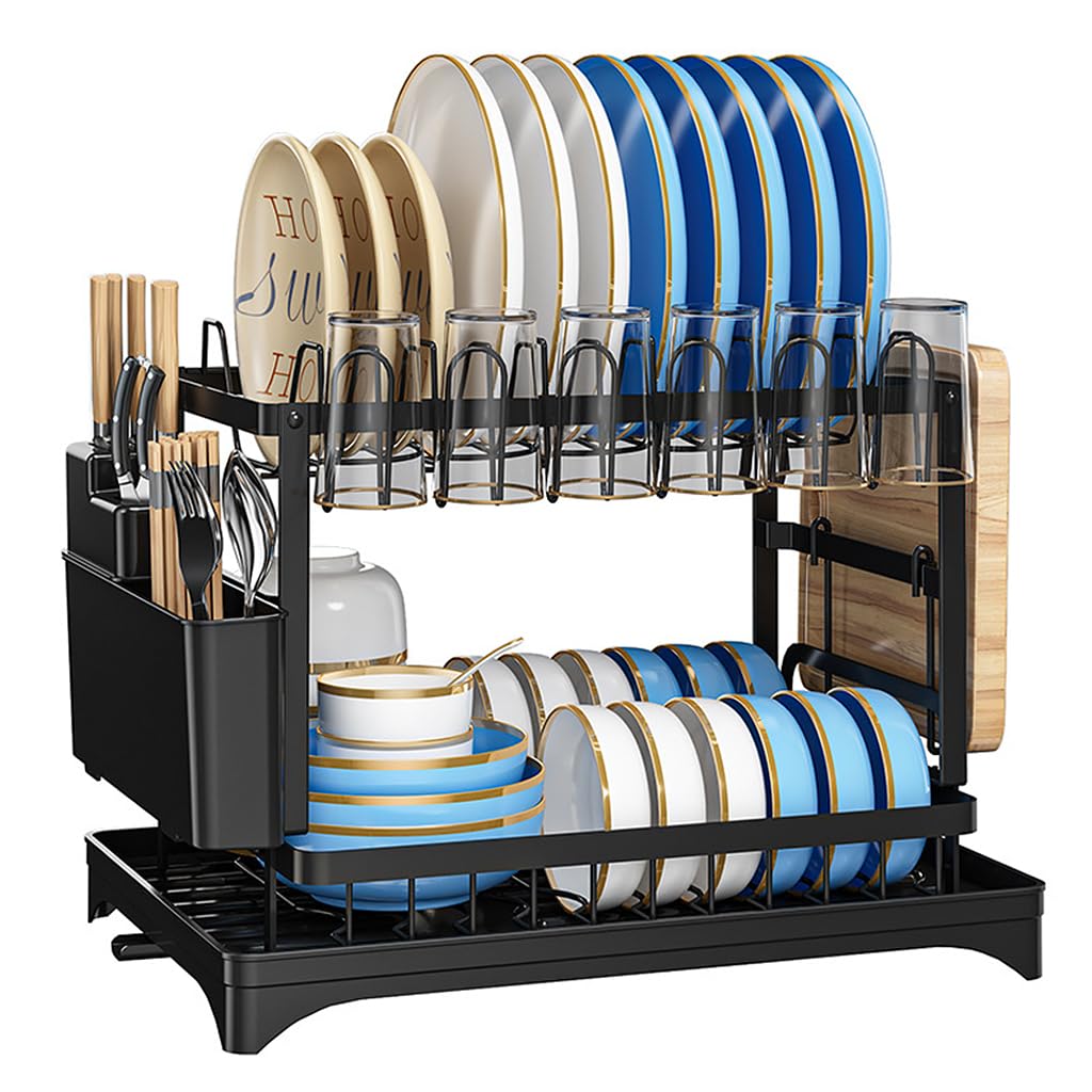 Supvox Dish Drying Rack Kitchen Organizer Countertop Double Layer Dish Drain Rack Kitchen Organizer Cup Drying Rack Kitchen Carbon Steel Plates Drying Rack Large Dish Drainer Kitchen Organizer Supvox Dish Drying Rack Kitchen Organizer Countertop Double Layer Dish Drain Rack Kitchen Organizer Cup Drying Rack Kitchen Carbon Steel Plates Drying Rack Large Dish Drainer Kitchen Organizer